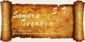 Sandra Tišović vizit kartica